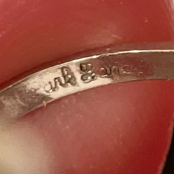 SOLD on another site! Vintage turquoise stone silver ring signed Park Lane - Picture 8 of 8